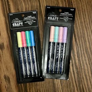 New Fine Point Chalk Markers two 4 Piece Set